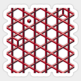 Sacred Isometry (Penrose triangles) Sticker